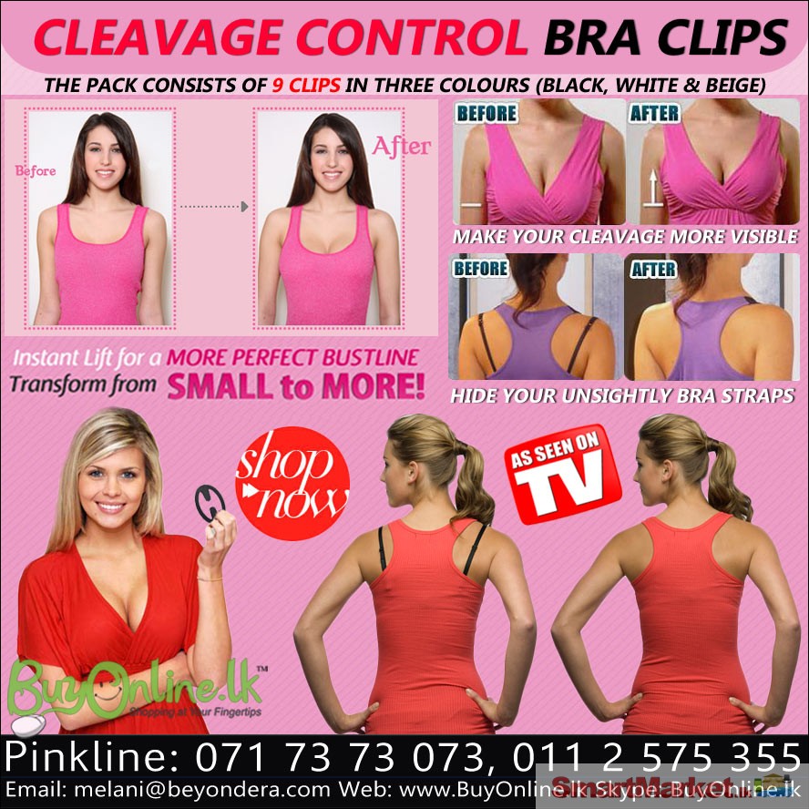 Cleavage Control Bra Clips Set of 9 Clips For Sale in Colombo