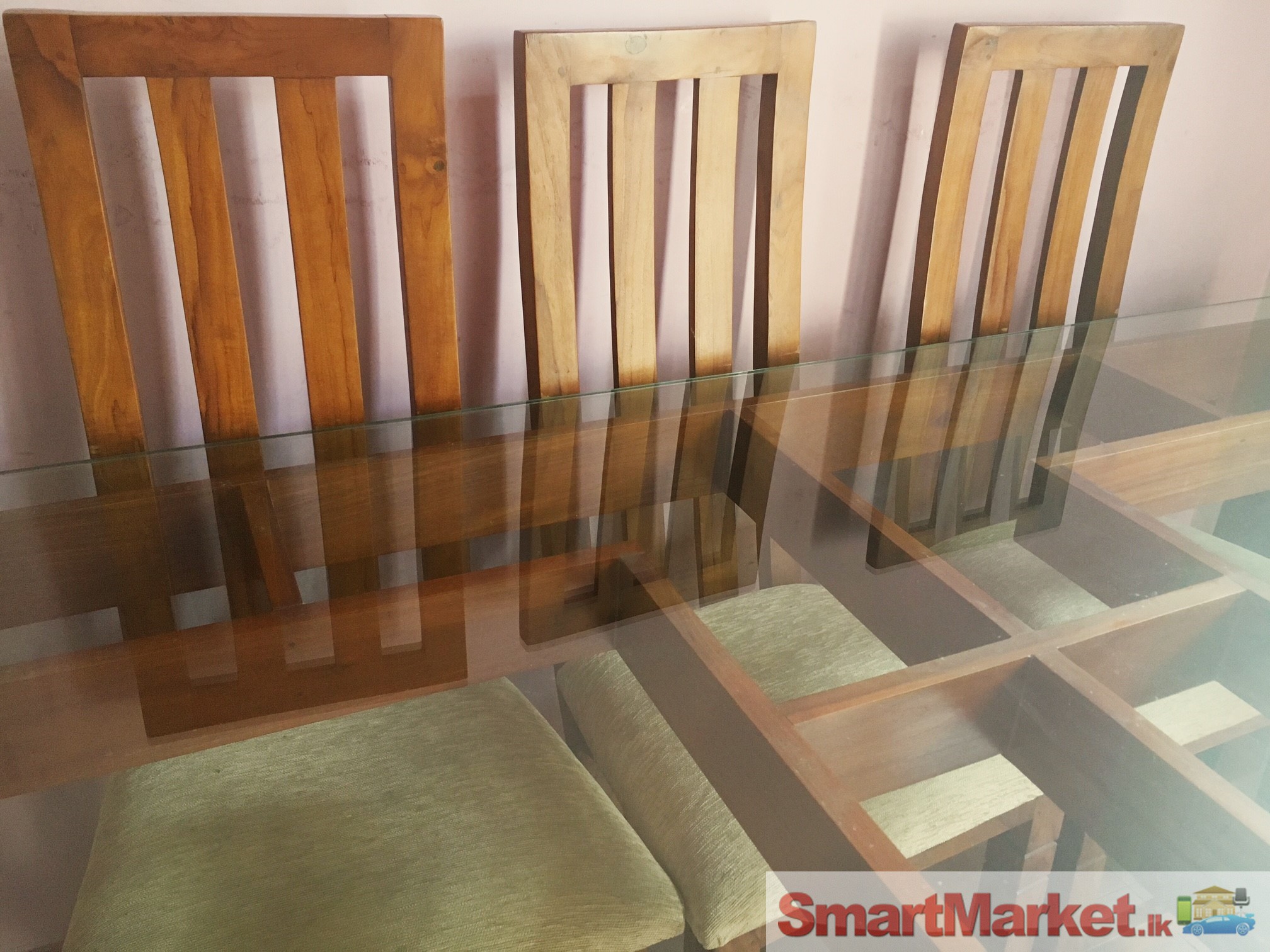 Teak Dining Table with 6 Chairs